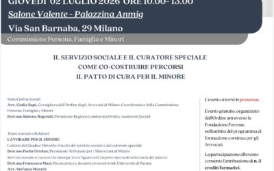 IL SERVIZIO SOCIALE E IL CURATORE SPECIALE: come co-costruire percorsi. Il patto di cura per il minore